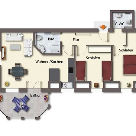 Appartamento Brise Frisia App 28 Heringsdorf (Usedom)